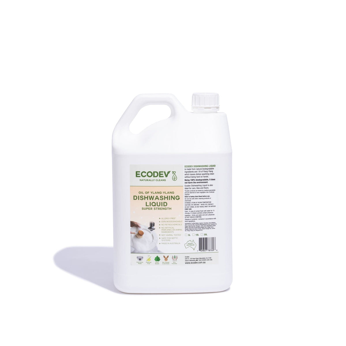 Dishwashing Liquid 5L Refill Enzyme Cleaning Solutions