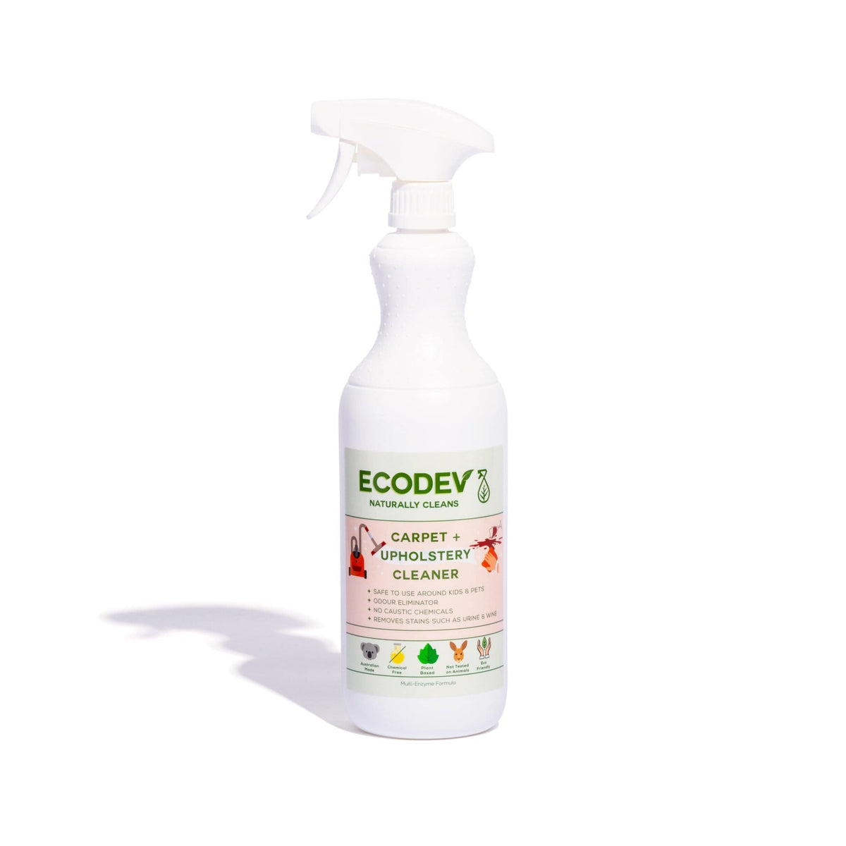 Ecodev Carpet & Upholstery Cleaner 1L Spray Enzyme Cleaning Solutions