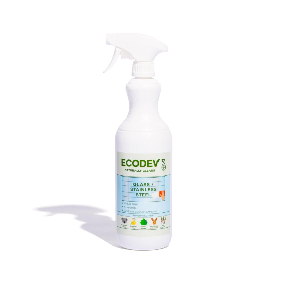 Ecodev Glass & Stainless Steel Cleaner 1L Spray
