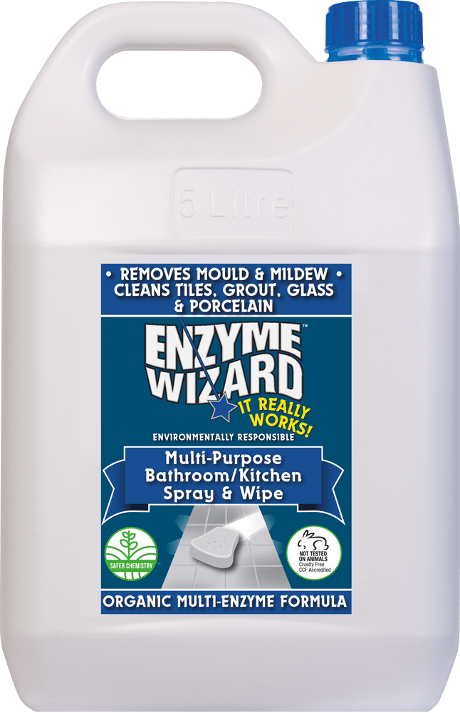 Enzyme Wizard Multi-Purpose Bathroom / Kitchen Spray and Wipe 5 Litres