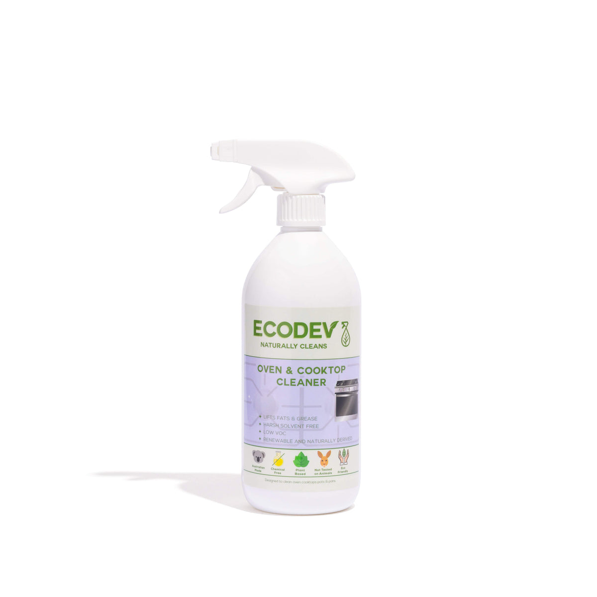 Ecodev Oven & Cooktop Cleaner 750ml Enzyme Cleaning Solutions