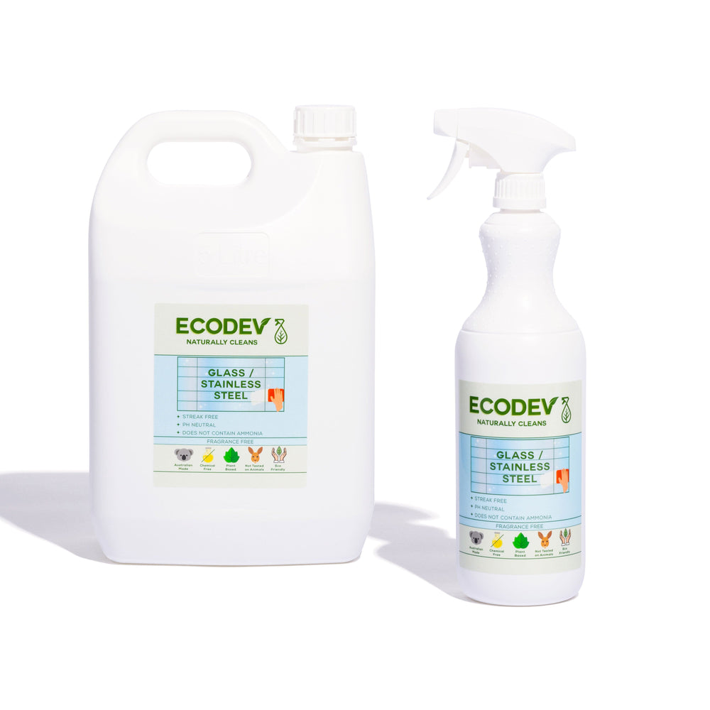 Ecodev Glass & Stainless Steel Cleaner 5L + 1L