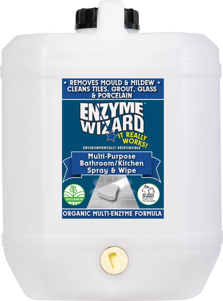 Multi-Purpose Bathroom / Kitchen Spray and Wipe 10 Litres Enzyme Wizard