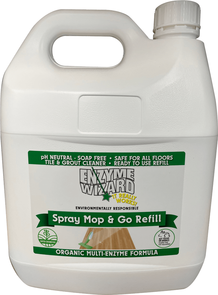 Enzyme Wizard Spray Mop & Go 4L Refill